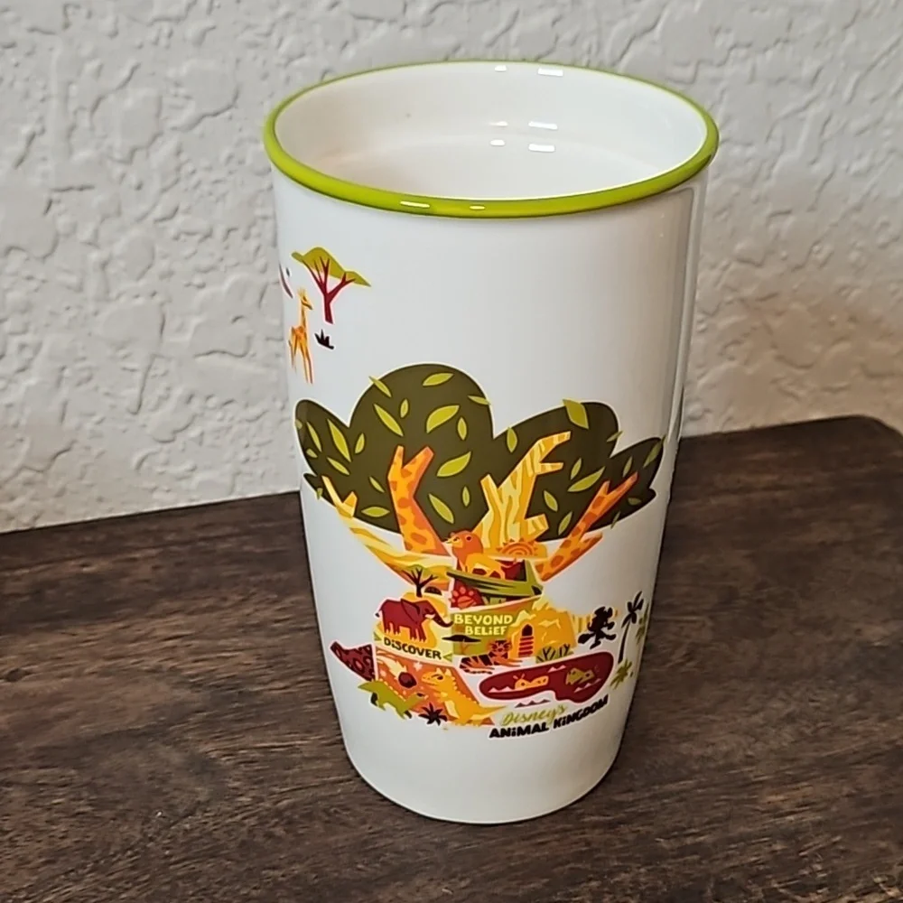 2019 Disney Parks Animal‎ Kingdom Starbucks Ceramic Travel Tumbler